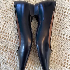 Clarks Black Leather Flats